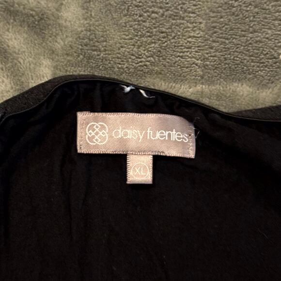 Daisy Fuentes Chemise Babydoll Women’s XL Black Lace Adjustable Straps Nightgown - Picture 5 of 8